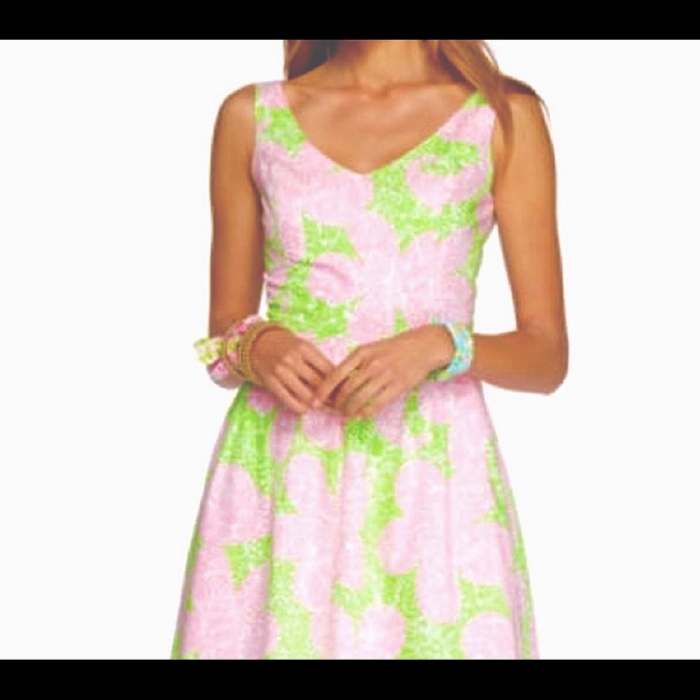 EUC Lilly Pulitzer Lexington Limeade Dress